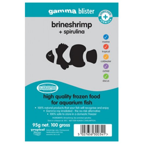 Gamma blister Brineshrimp +Spirulina 95g