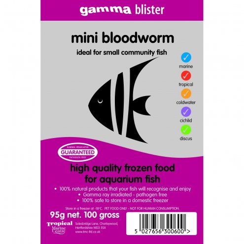 Gamma blister mini bloodworm 95g